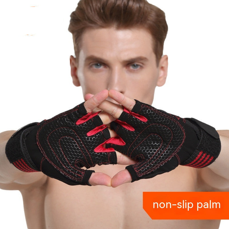 Half Finger Weightlifting Gym Gloves