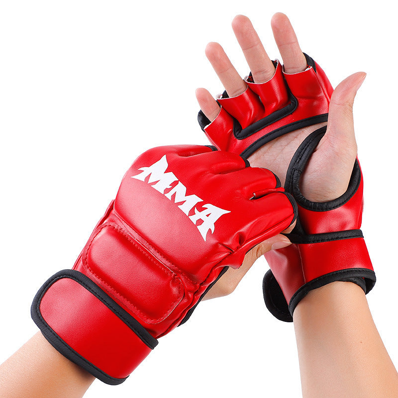 MMA Half fingered boxing gloves