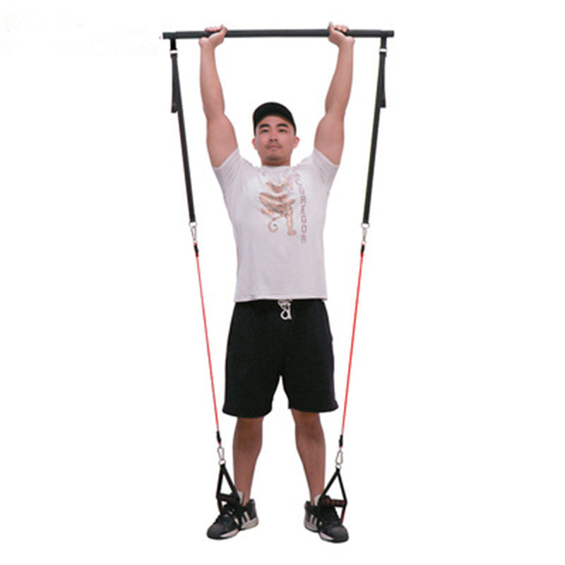 Yoga Pilates Squat Bar with Resistance Bands