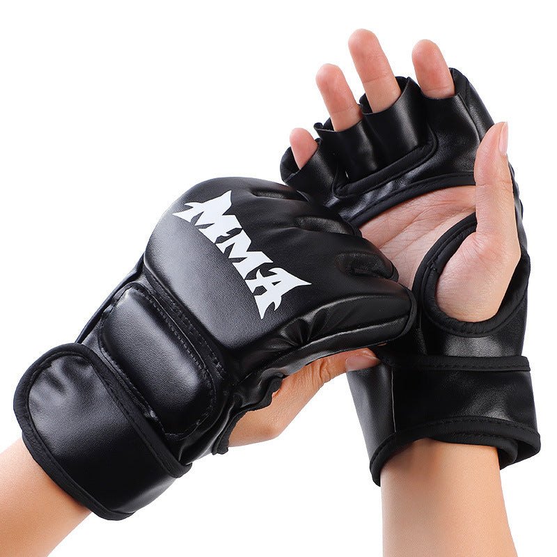 MMA Half fingered boxing gloves