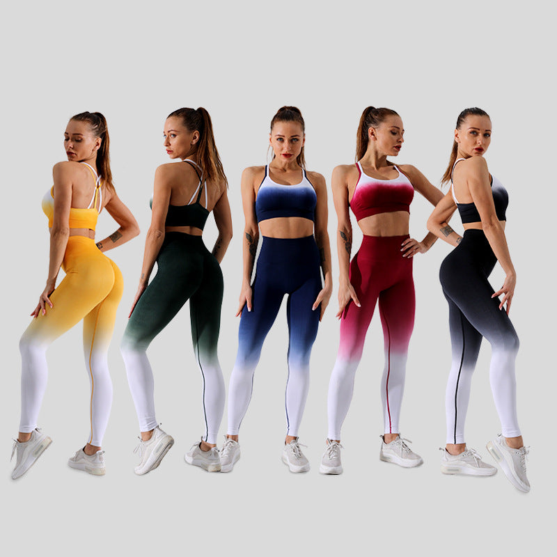 Women's Top and Bottom Yoga Clothing Set