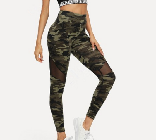 Women’s Camouflaged Yoga Pants