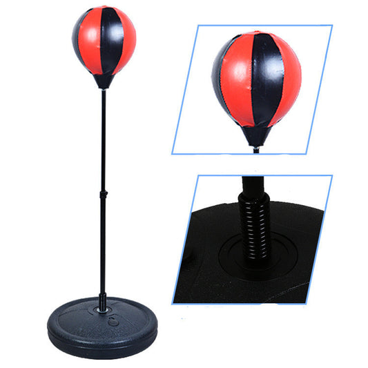 Portable standing reaction boxing speed bag