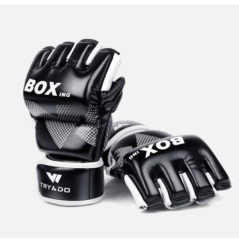 Half fingered boxing gloves