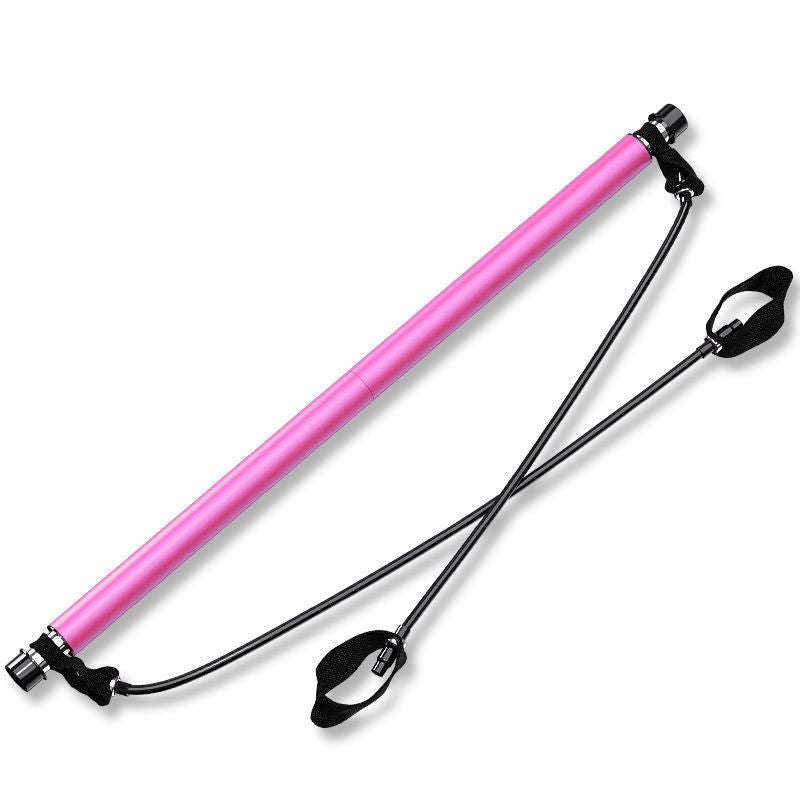 Yoga Pilates Squat Bar with Resistance Bands