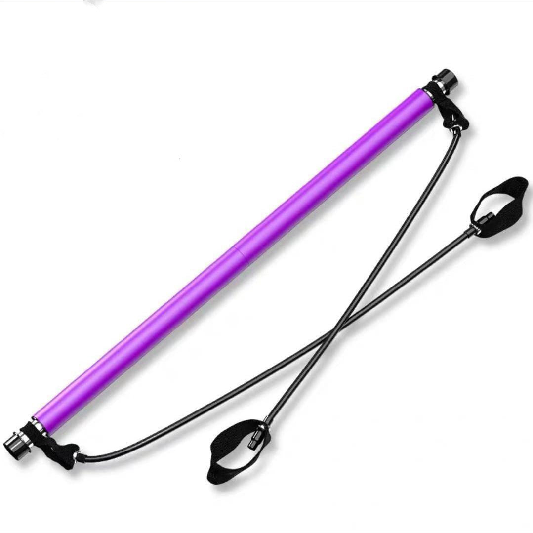 Yoga Pilates Squat Bar with Resistance Bands