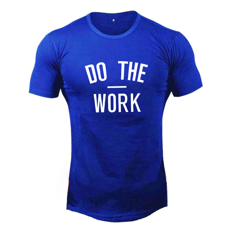 “Do the work” Athletic Short Sleeved Shirt