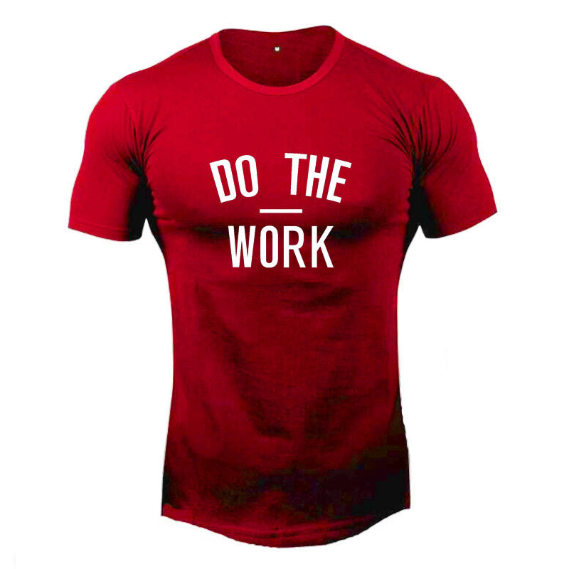 “Do the work” Athletic Short Sleeved Shirt