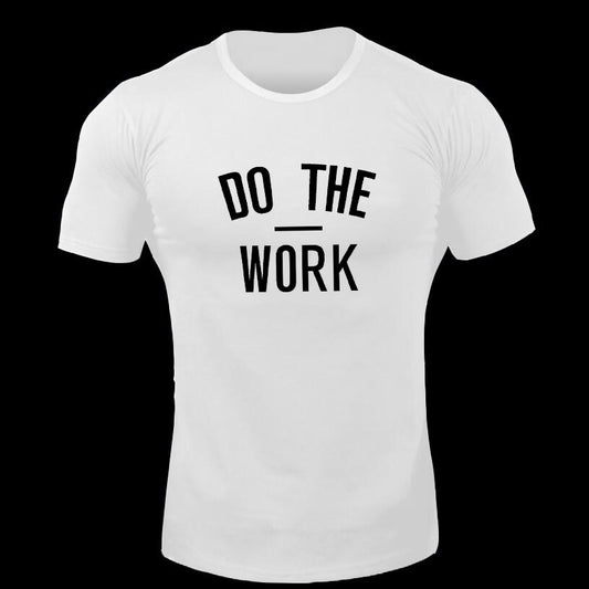 “Do the work” Athletic Short Sleeved Shirt