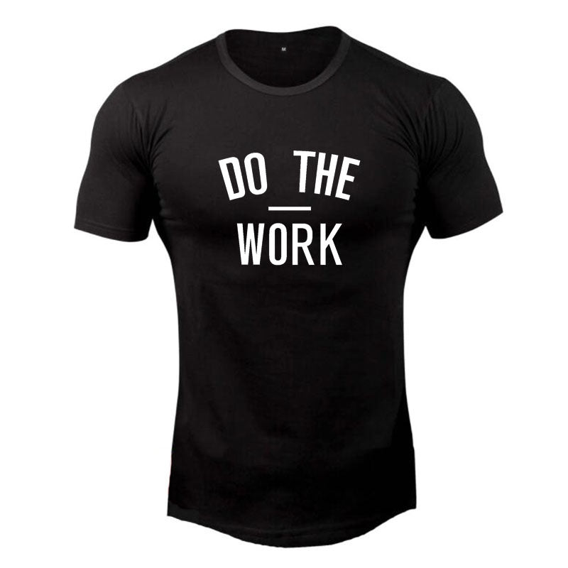 “Do the work” Athletic Short Sleeved Shirt