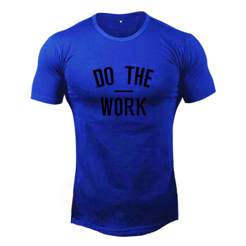 “Do the work” Athletic Short Sleeved Shirt