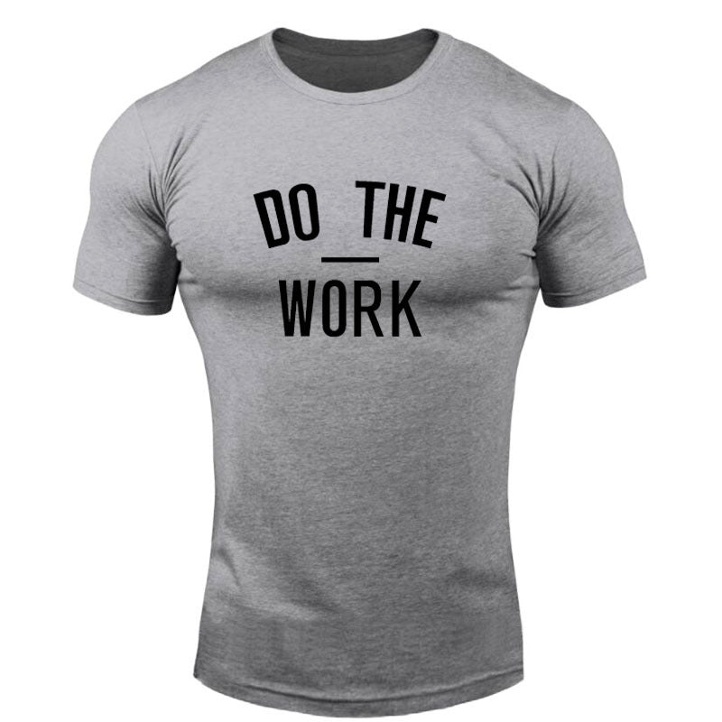 “Do the work” Athletic Short Sleeved Shirt