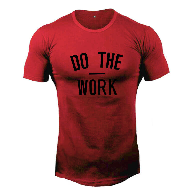 “Do the work” Athletic Short Sleeved Shirt