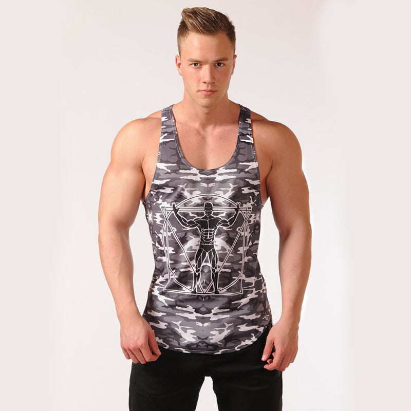 Muscle Sleeveless Sweat-Absorbing Quick-Drying Smock For Men