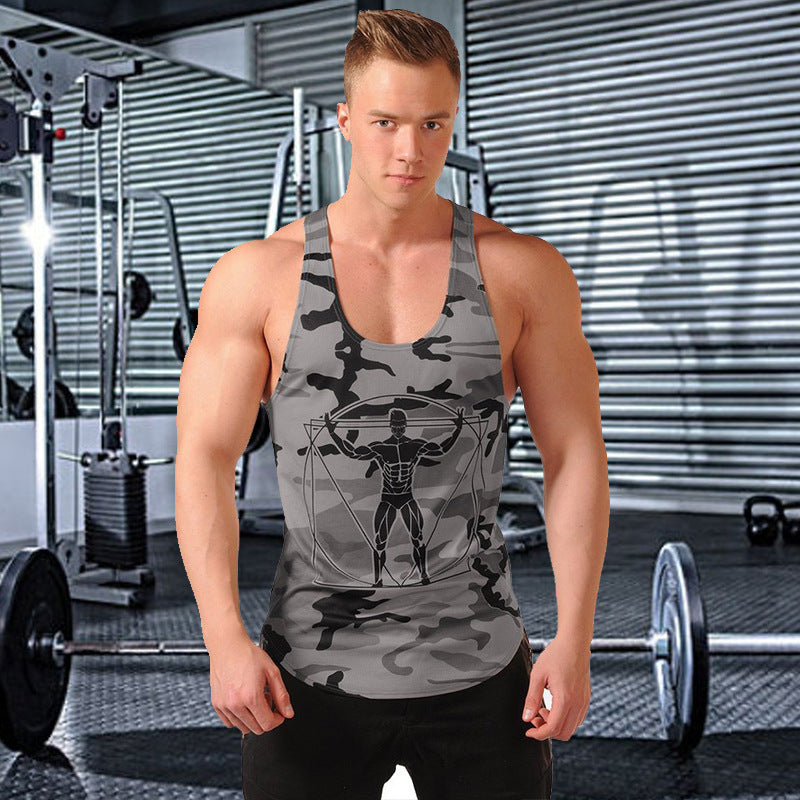 Muscle Sleeveless Sweat-Absorbing Quick-Drying Smock For Men