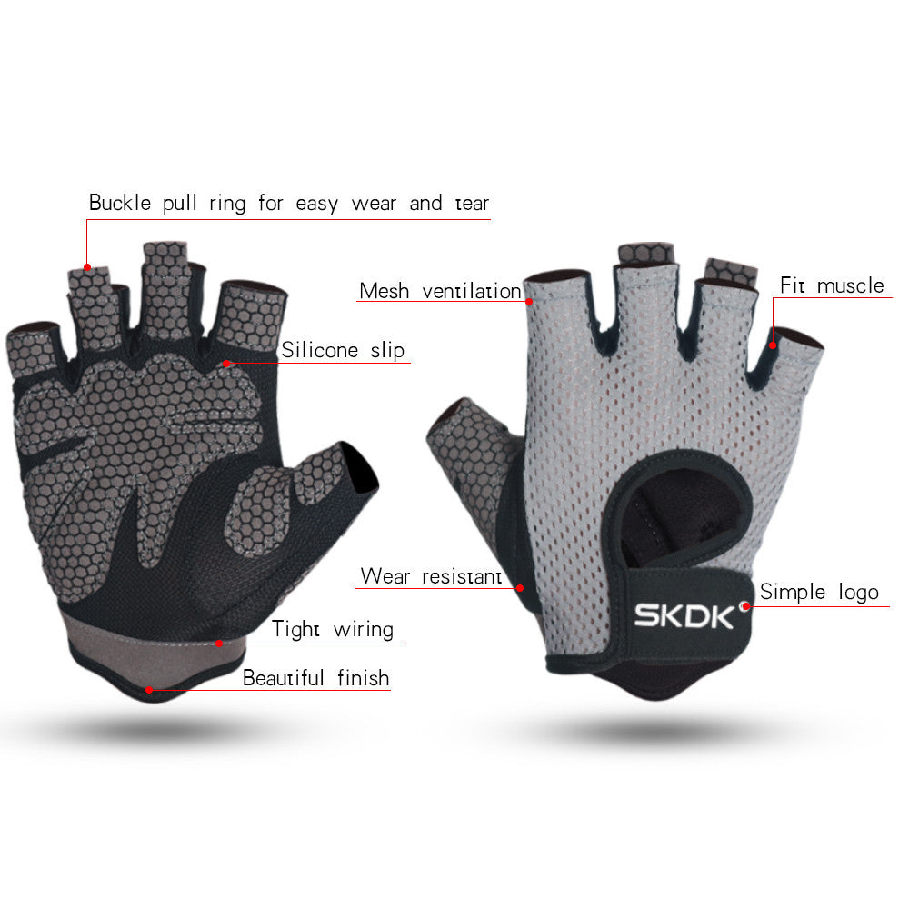 Half Finger Weightlifting Gym Gloves