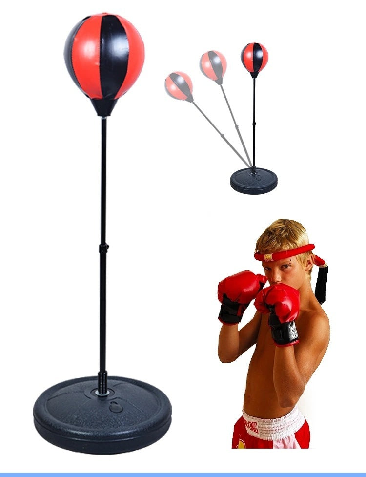 Portable standing reaction boxing speed bag