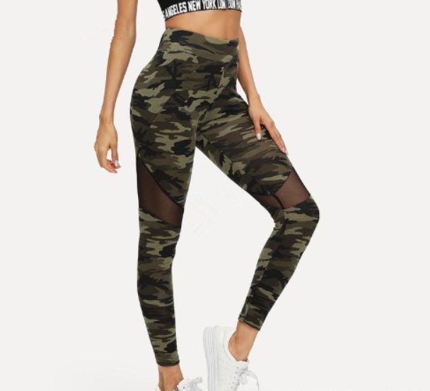 Women’s Camouflaged Yoga Pants