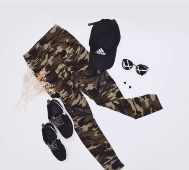 Women’s Camouflaged Yoga Pants