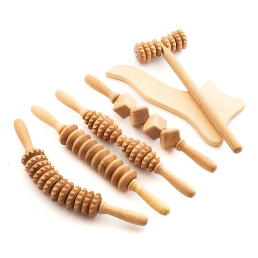 Wooden Massage Roller Set