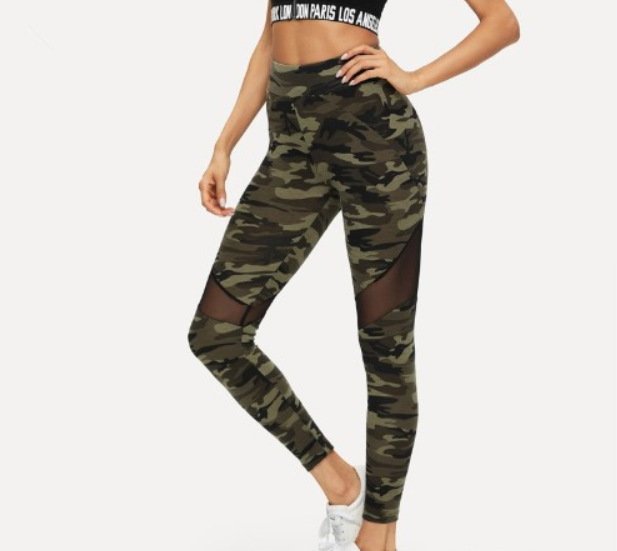 Women’s Camouflaged Yoga Pants