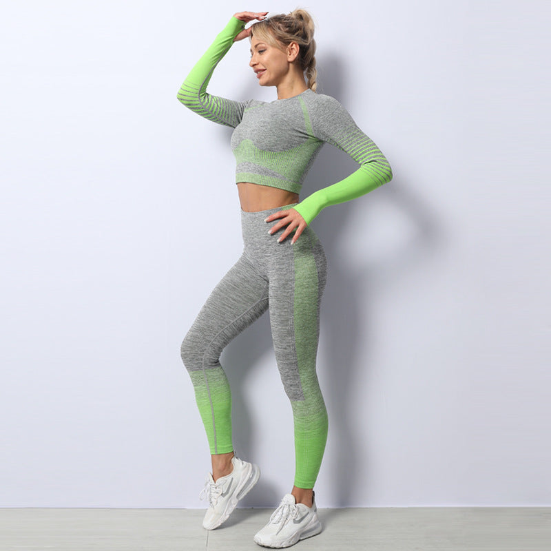 Women's Top and Bottom Yoga Clothing Set