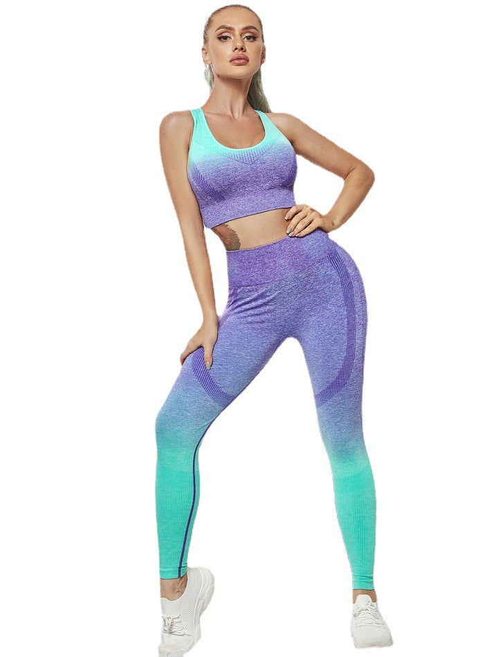 Women's Top and Bottom Yoga Clothing Set