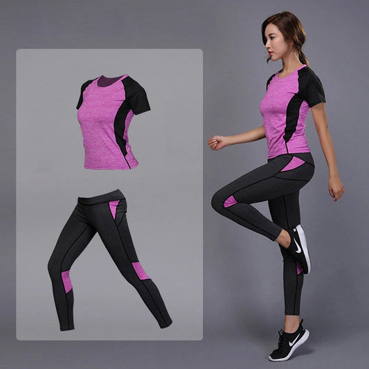 Women's Top and Bottom Yoga Clothing Set