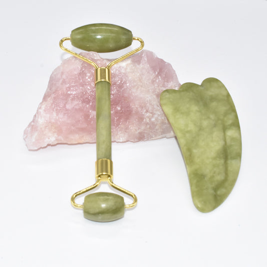 Natural Jade Roller and Gua Sha