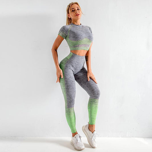 Women's Top and Bottom Yoga Clothing Set