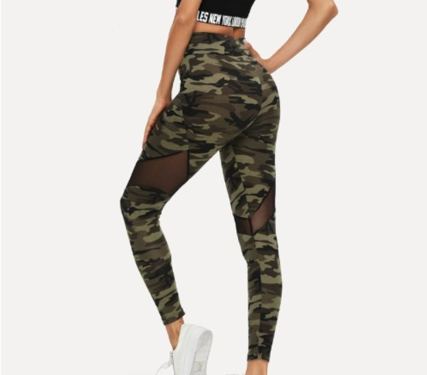 Women’s Camouflaged Yoga Pants