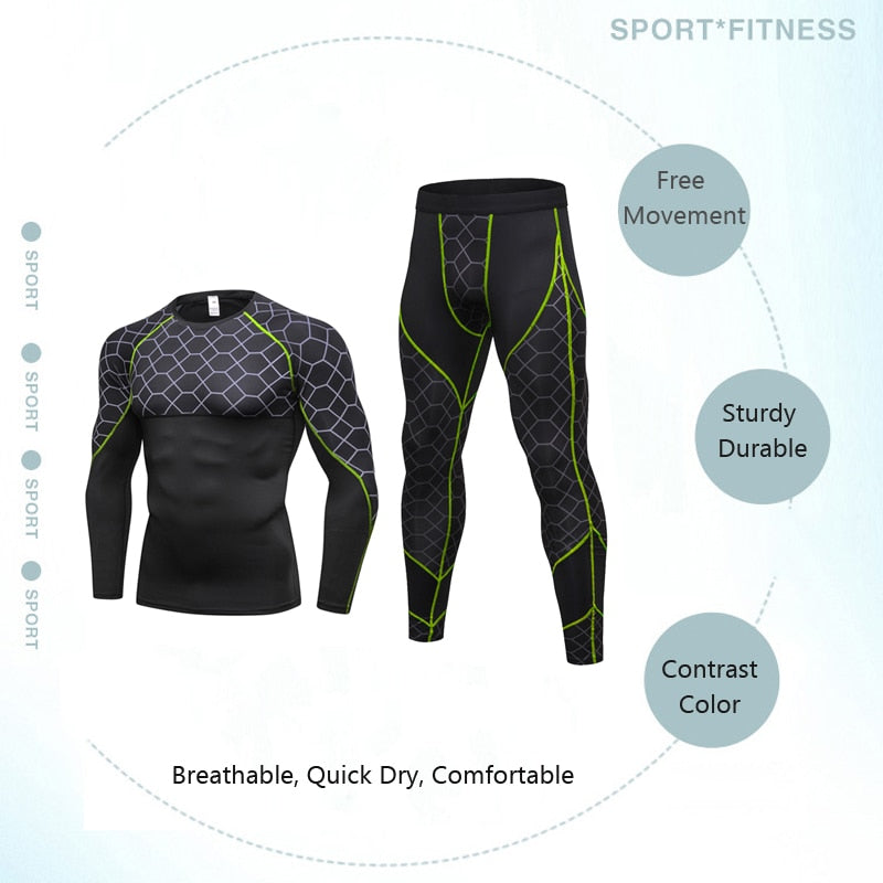 Men's Top and Bottom Athletic Wear Set