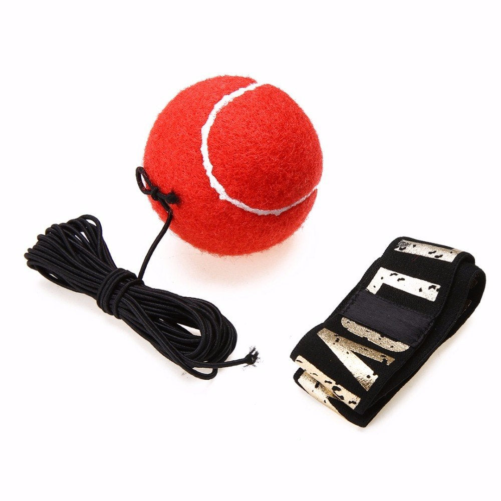 Head-mounted boxing reaction reflex training ball