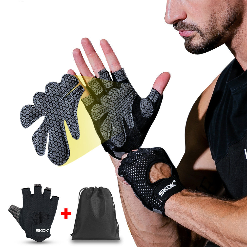 Half Finger Weightlifting Gym Gloves