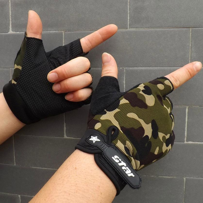 Half Fingered Weightlifting Exercise Gloves