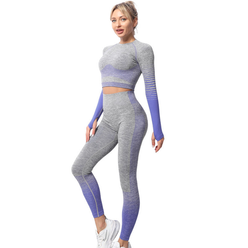 Women's Top and Bottom Yoga Clothing Set