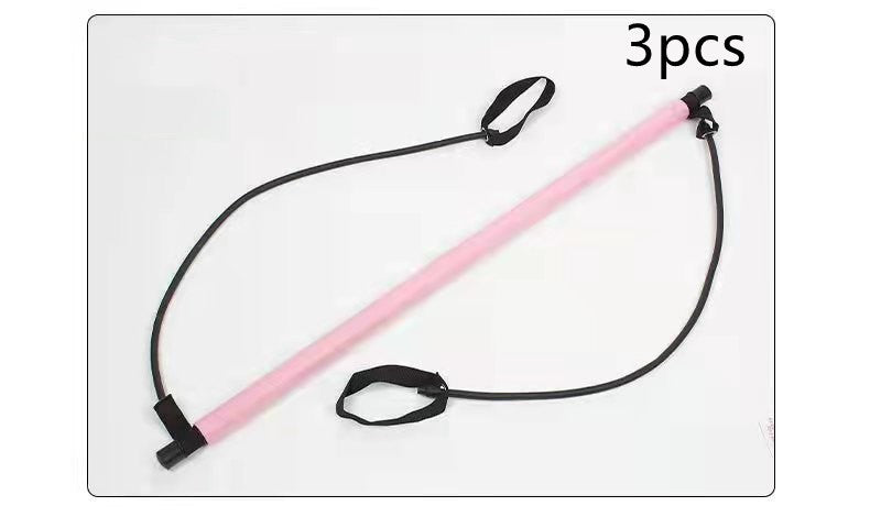 Yoga Pilates Squat Bar with Resistance Bands