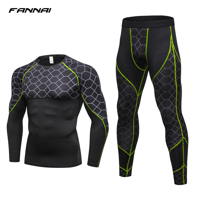 Men's Top and Bottom Athletic Wear Set