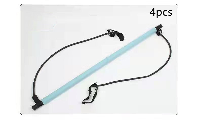 Yoga Pilates Squat Bar with Resistance Bands