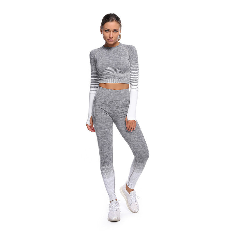 Women's Top and Bottom Yoga Clothing Set