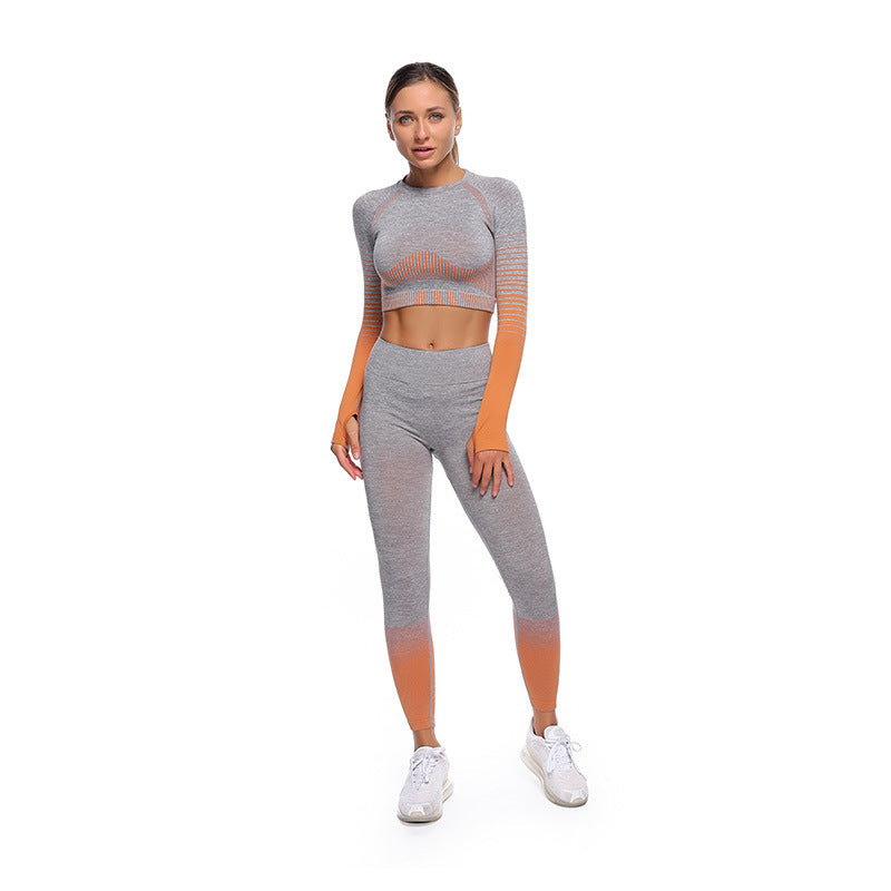 Women's Top and Bottom Yoga Clothing Set