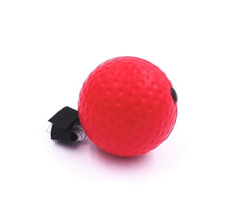 Head-mounted boxing reaction reflex training ball