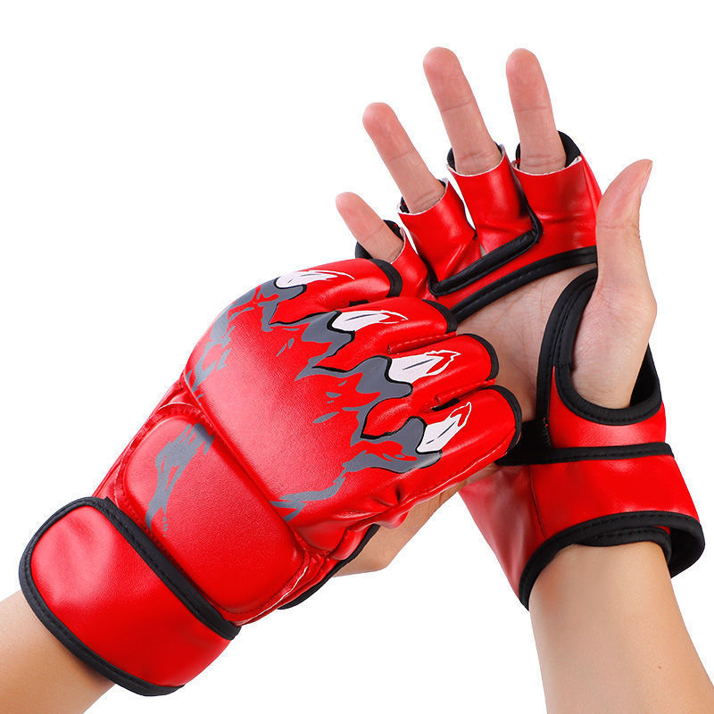 MMA Half fingered boxing gloves