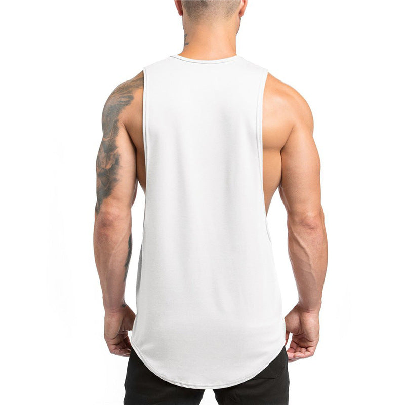 Fitness Pure Cotton Sleeveless Sports Vest Men