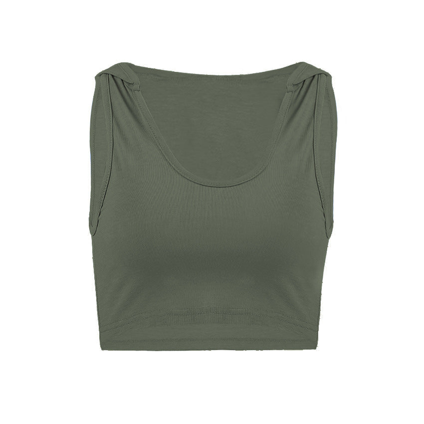 Women's Yoga Top with Hoodie