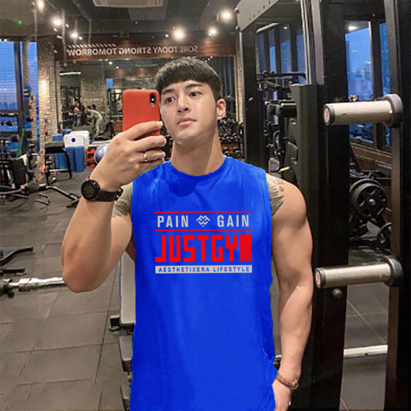 Men's “Just Gym” Sleeveless Athletic Shirt