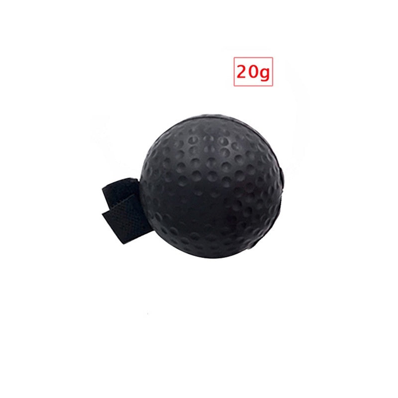 Head-mounted boxing reaction reflex training ball