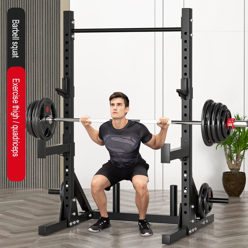 Height Adjustable Multifunctional  Split Squat Rack