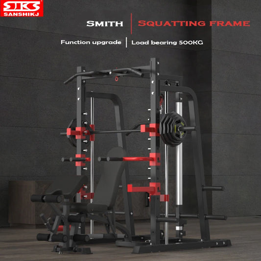 Multifunctional Workout Rack with Bench Press