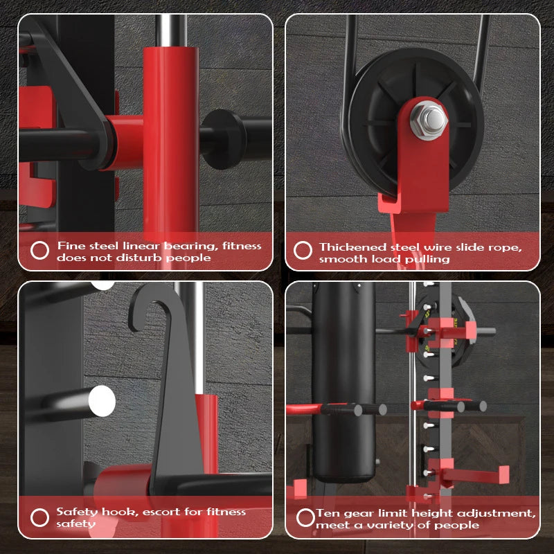 Multifunctional Workout Rack with Bench Press